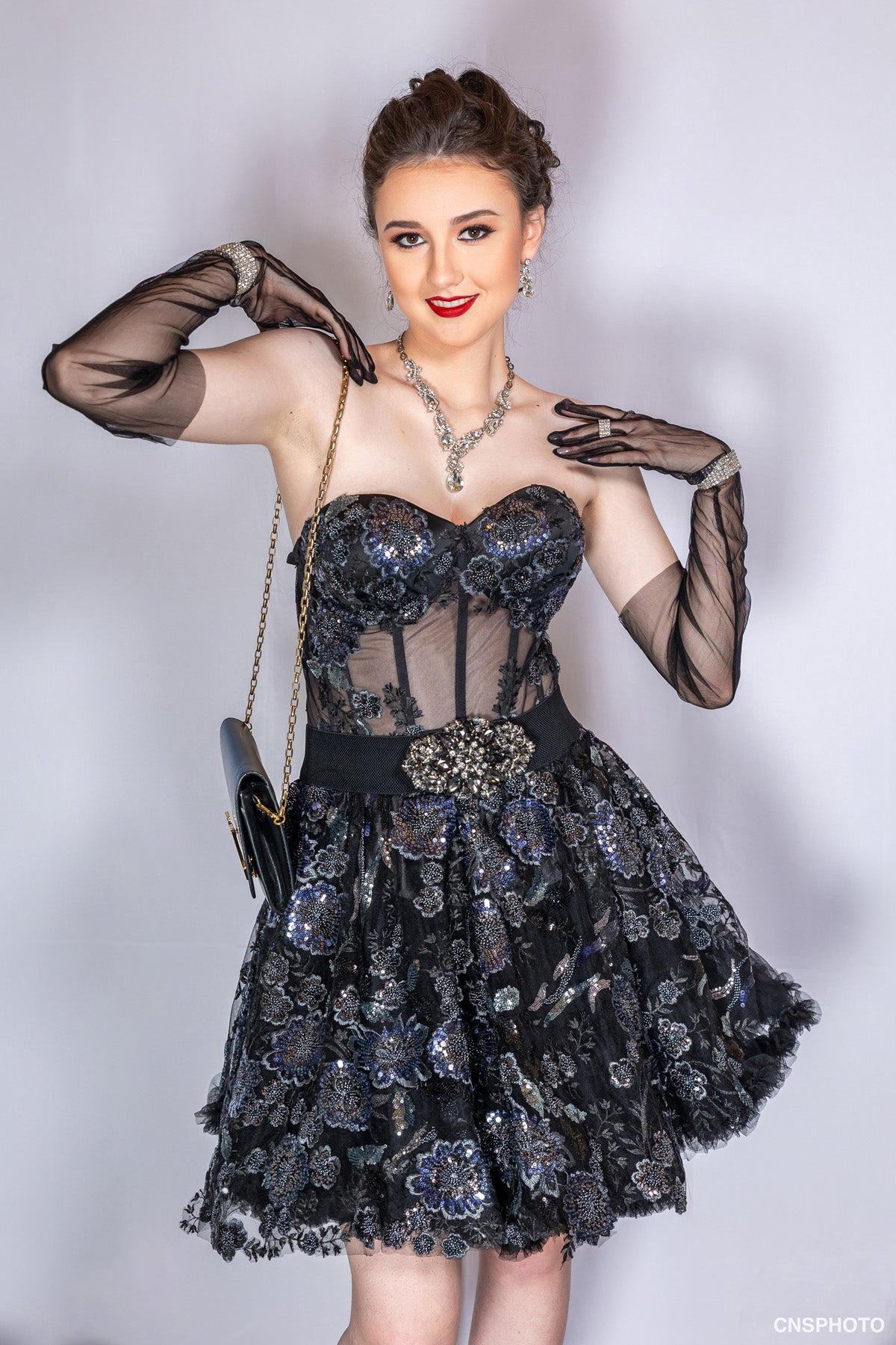 Black Mini Strapless