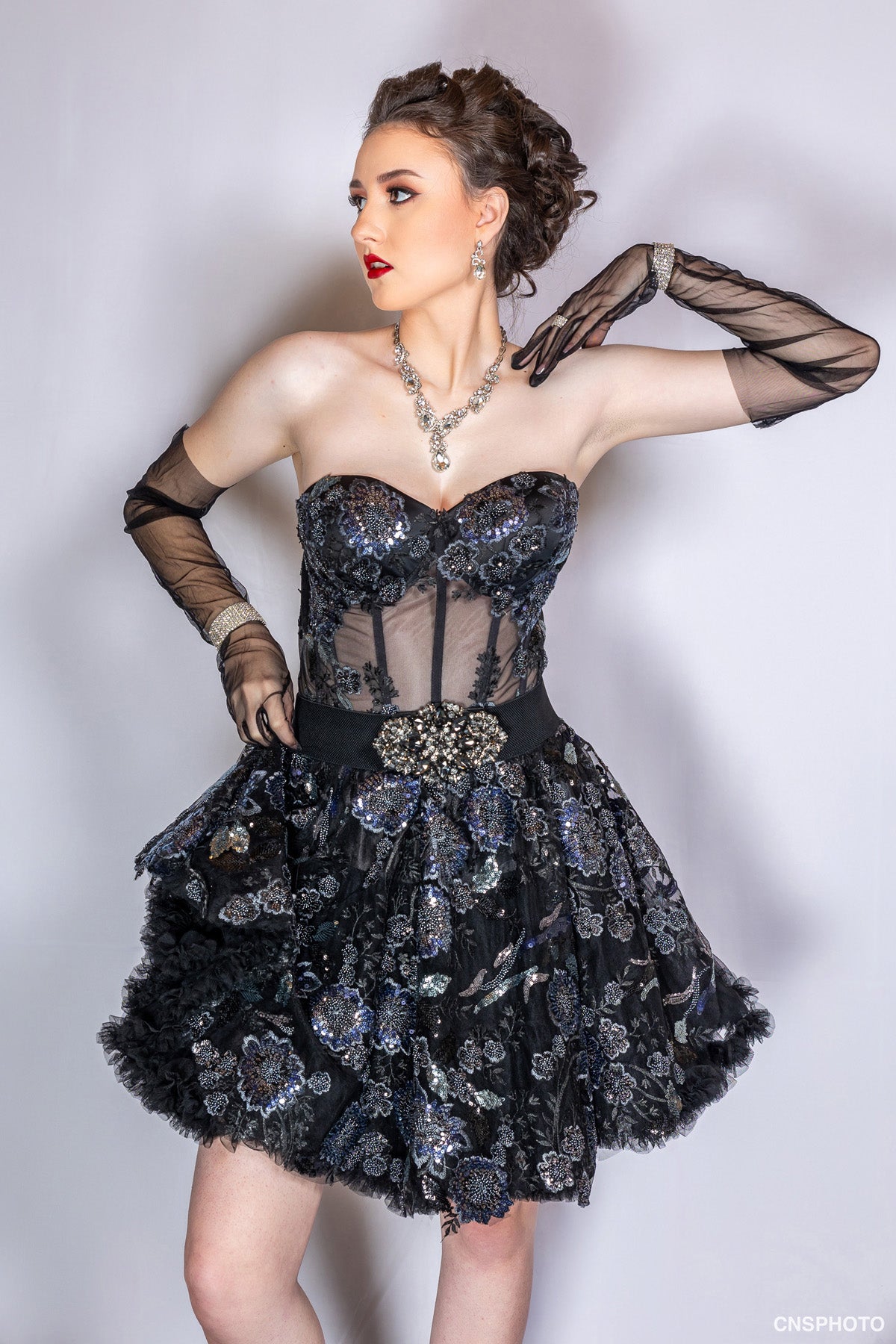 Black Mini Strapless