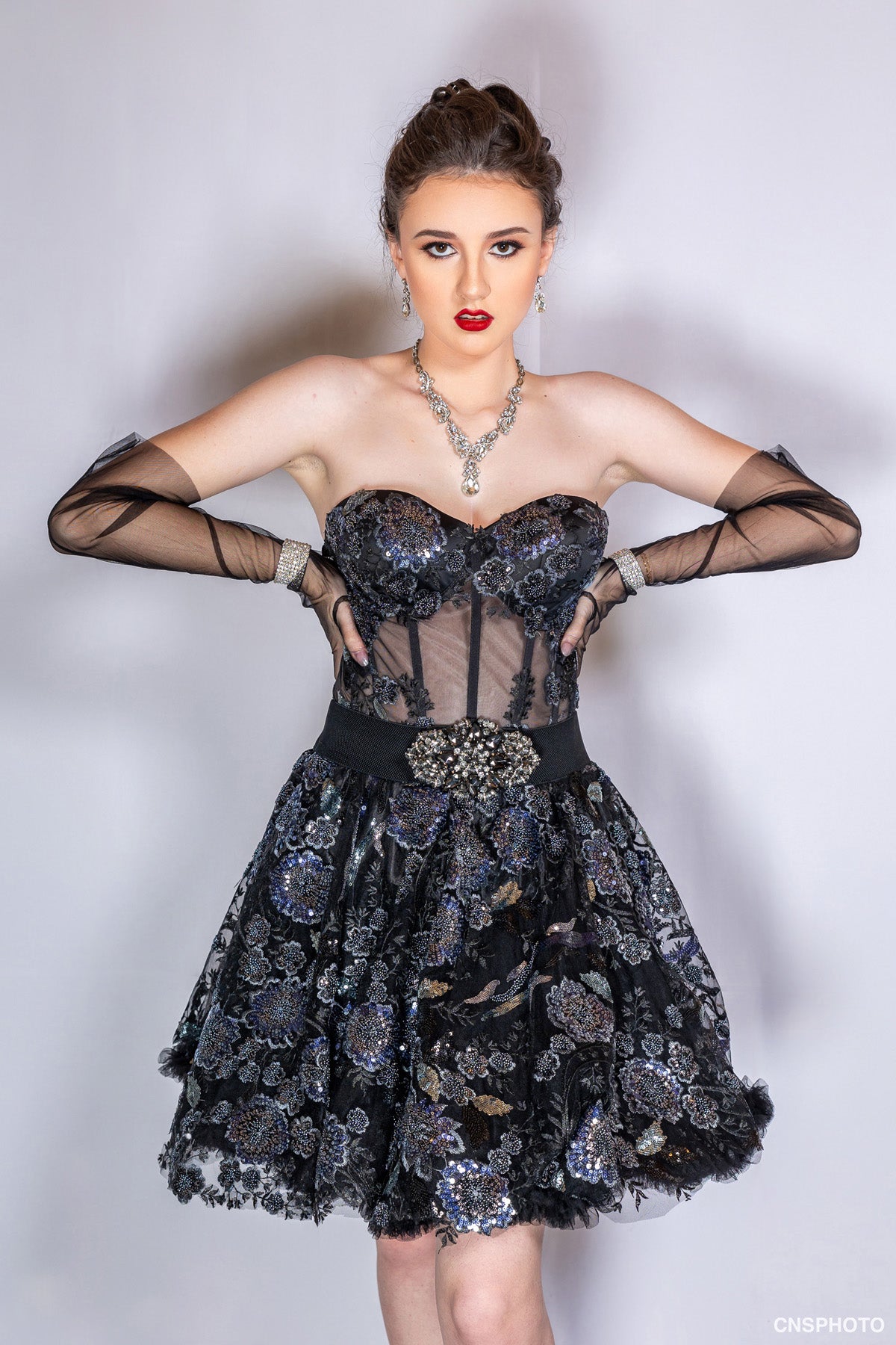 Black Mini Strapless