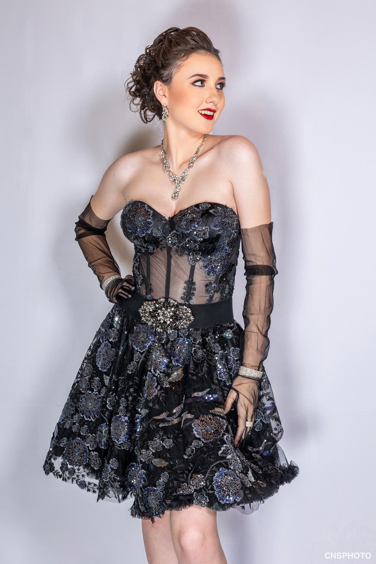 Black Mini Strapless
