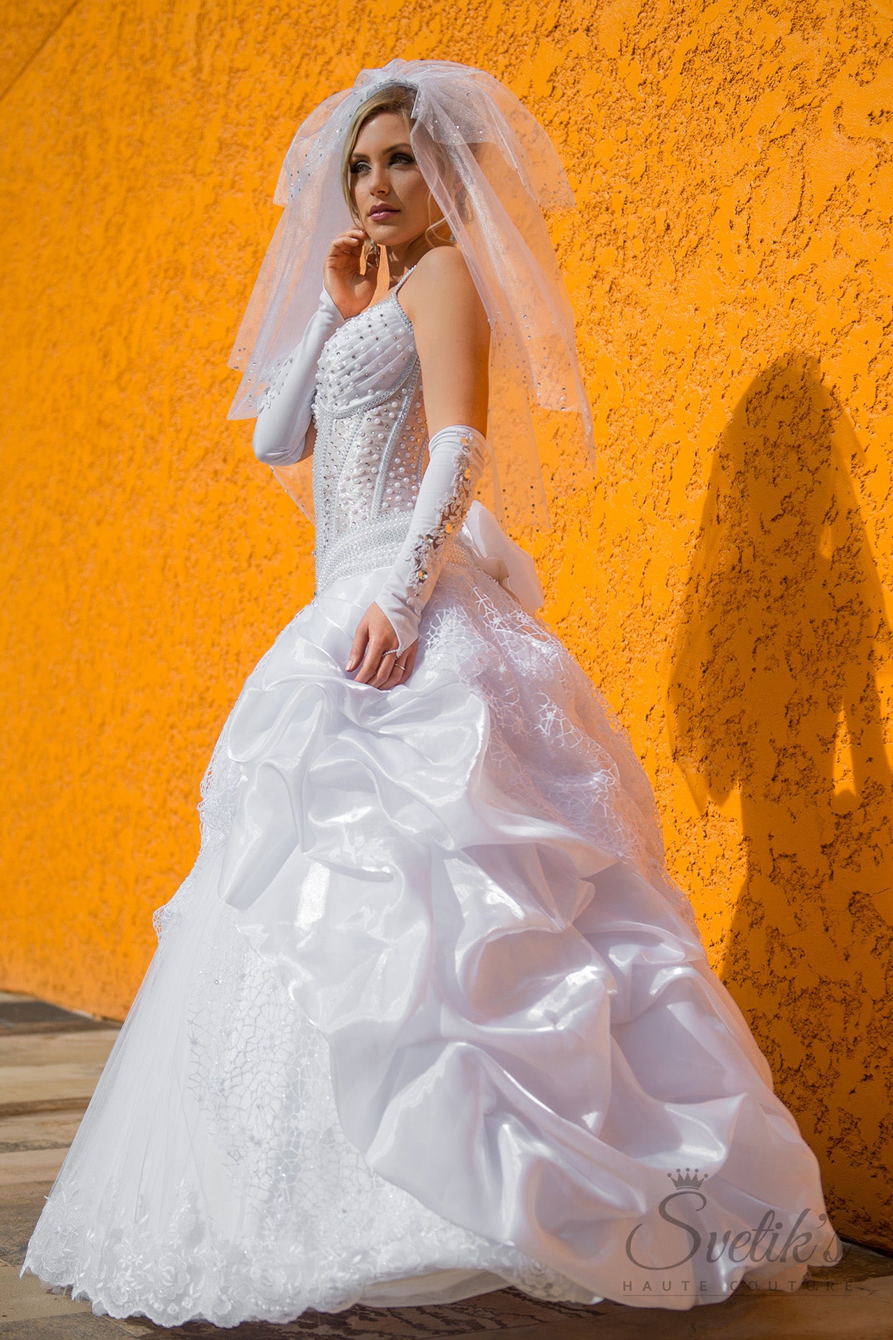 Brides Web 2 Sample - In Stock in size x-small/small (0-4)
