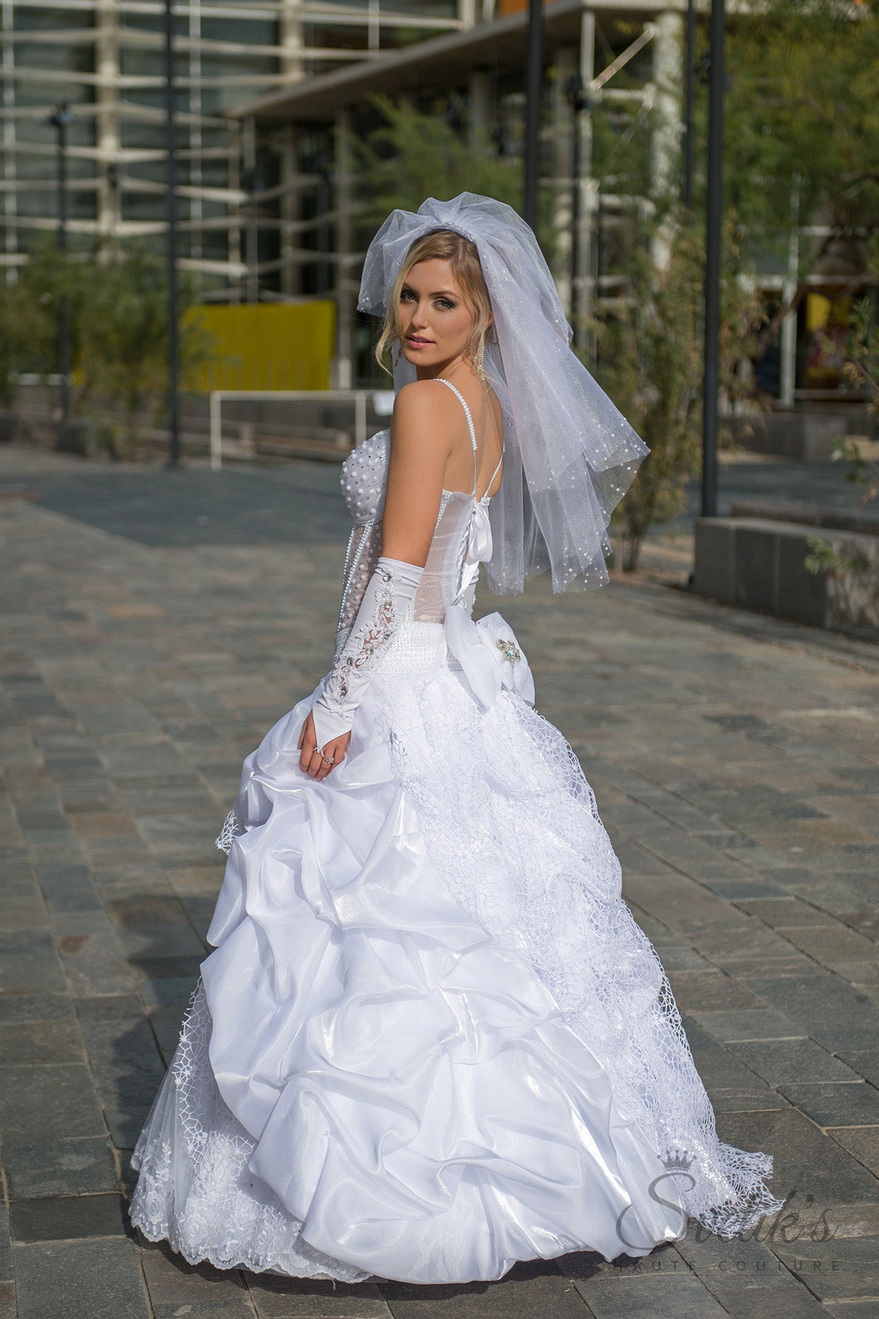 Brides Web 2 Sample - In Stock in size x-small/small (0-4)