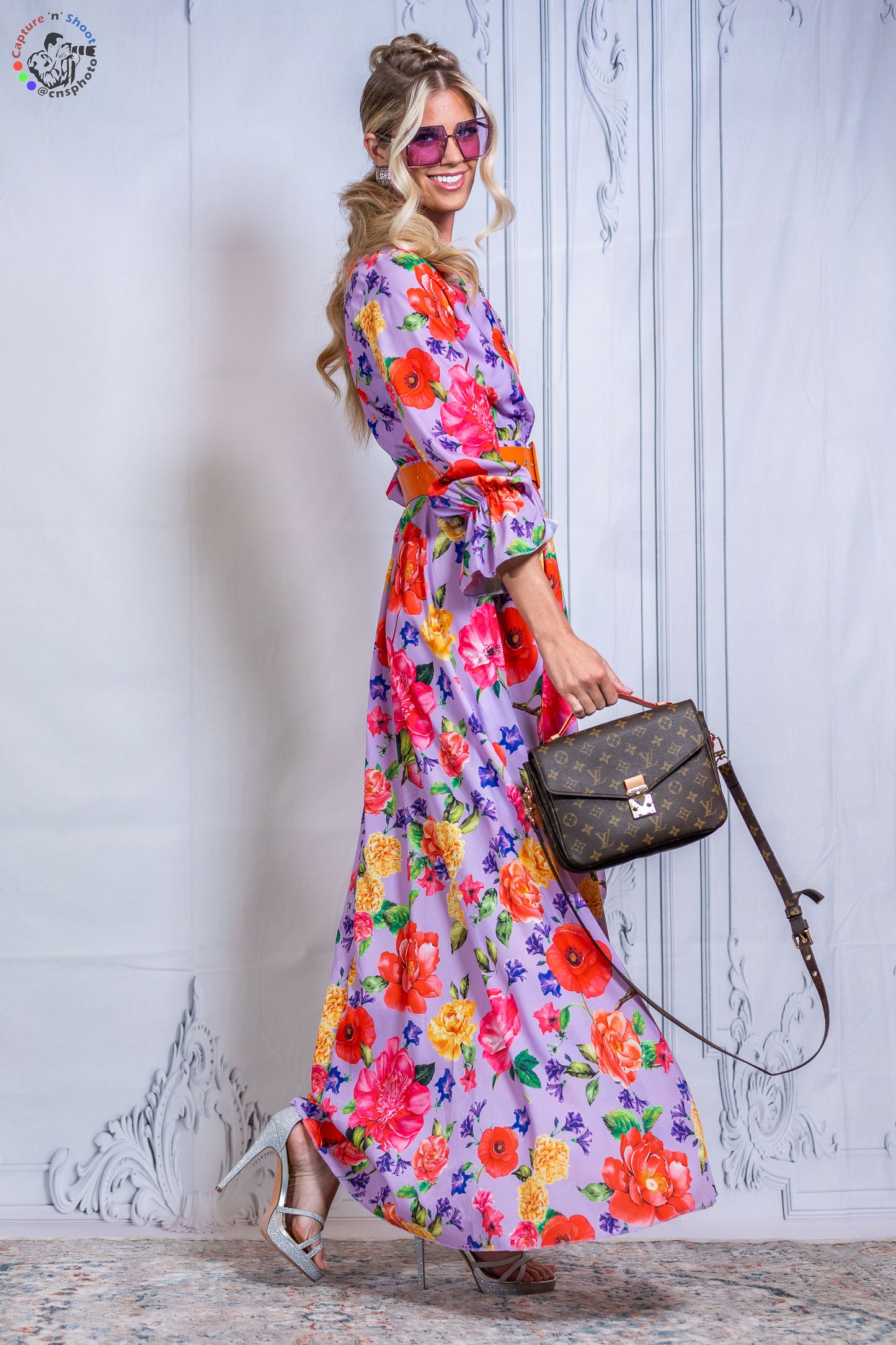 Floral Garden Wrap Maxi Dress