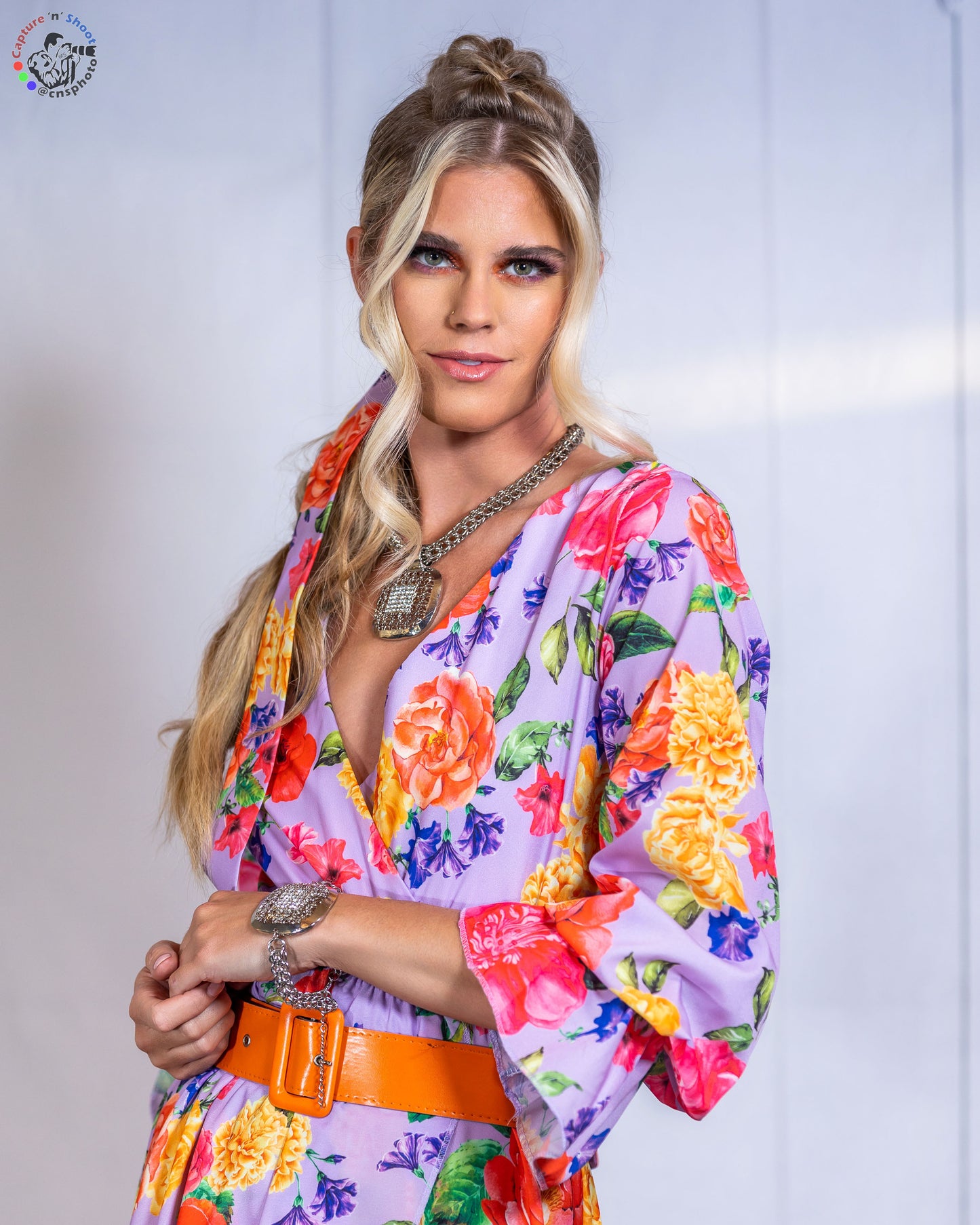 Floral Garden Wrap Maxi Dress