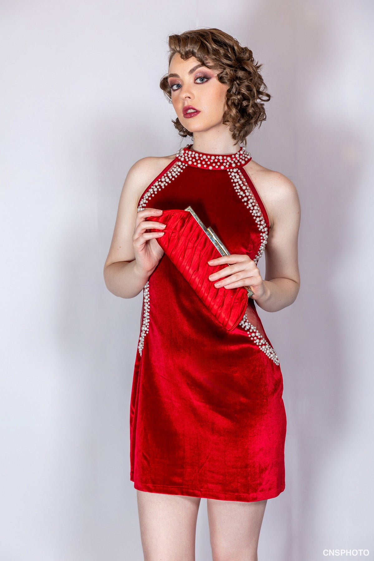 Red Velvet Dress