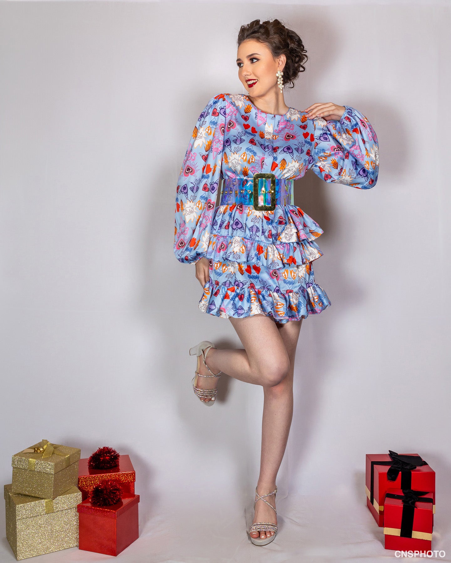 Ruffled Mini Dress
