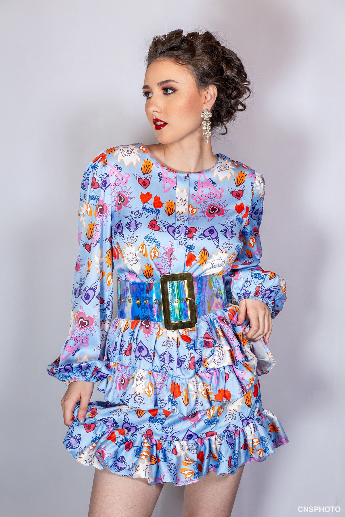 Ruffled Mini Dress