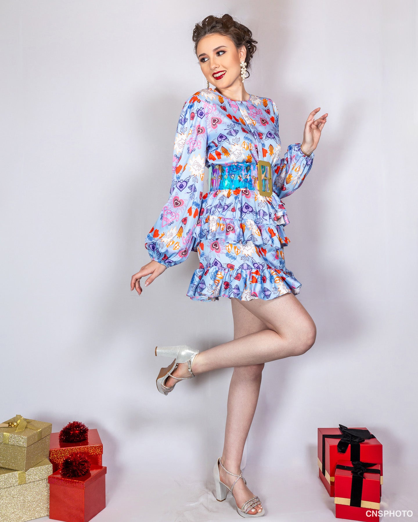 Ruffled Mini Dress