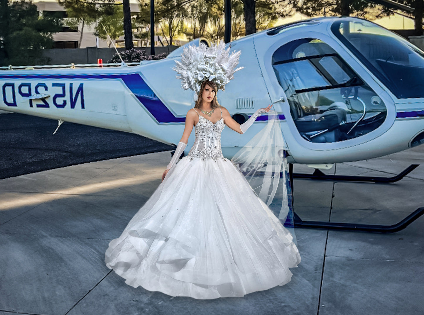 Swarovski Crystal Wedding Dress